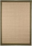 Premium Indoor or Outdoor Area Rug - Fern Green Border - 5' 3