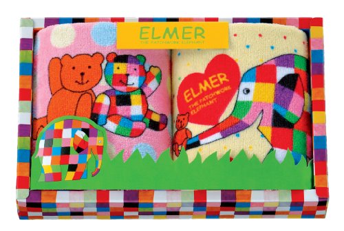 日繊商工 ELMER ギフトセット ポップドット (ウォッシュタオル) EM-1055