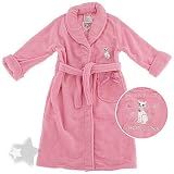Pink Plush Purr-fect Princess Bath Robe for Girls