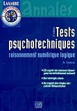 Tests psycho-techniques : Raisonnement num�rique logique