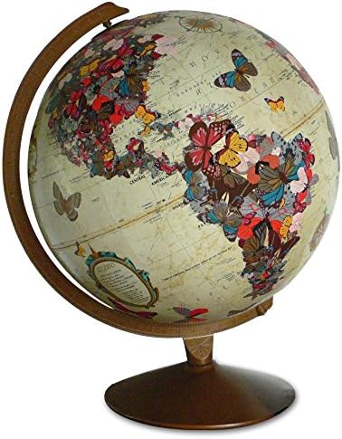 Flutter By, Vintage Globe Art