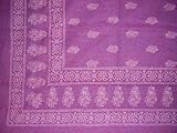 Floral Bouquet Filigree Print Tapestry-Spread-Violet