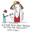 Trading Kids For Choc - White Nightshirt in a Bag Trading Kids For Choc - White Nightshirt in a Bag