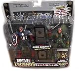 Marvel Legends Face Off Series 1 Variant Captain America vs. Red Skull Twin Pack Figure Set