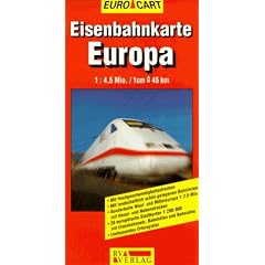 Eisenbahnkarte Europa 1 : 4 500 000. RV Euro Cart (Euro Star Map)