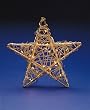 Huge Lighted Indoor Gold Rattan Star Christmas Hanging Decoration
