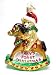 Old World Christmas Ornament Rocking Horse Teddy