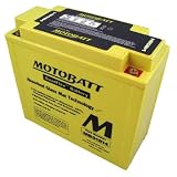 12 Volt 22 Ah MotoBatt MB51814 Sealed Maintenance Free AGM Battery by MotoBatt