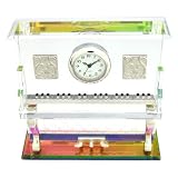[Miniature Clock] ミニチュアクロック 置時計 【ザ・クロックハウス限定販売】アナログ クリスタル ピアノ MC-628-CRL/AZ
