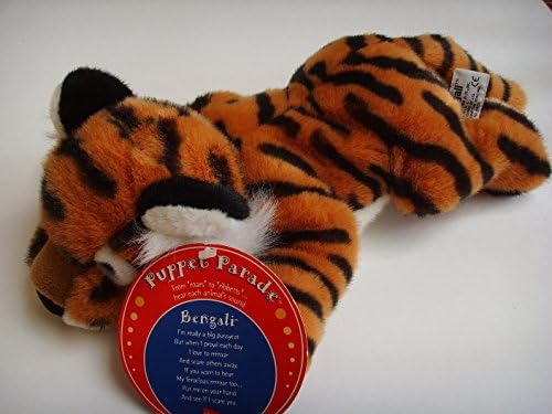 Bengali Tiger Puppet Plush Toy 15" with Built In Roaring Sound Box