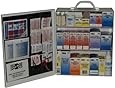 Pac-Kit by First Aid Only 6155 493 Piece Steel Cabinet Industrial 3 Shelf First Aid Station with Wall Mount Slots and Handle, 17.5" Height x 13.5" Width x 6" Depth