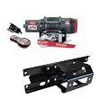 Warn XT30 ATV Synthetic 3000lb Winch COMBO-KIT for a 2005-2010 Polaris Sportsman, X2, and Touring