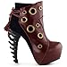 SHOW STORY Boho Ring Lace-up High-top Bone High Heel Platform Ankle Boot,LF80618