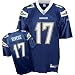 Philip Rivers Chargers Blue Reebok Replica Jersey