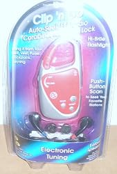 Clip 'n Go Auto-Seek FM Radio w/ Carabiner Kwik Klip Lock & Hi-Brite Flashlight