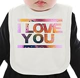 I Love You ネクタイを有する有機ビブ Medium