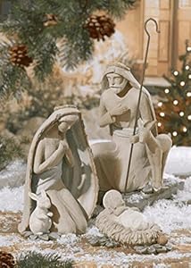 Amazon.com - Holy Family Extra Large Cement Nativity Set- 3 Pieces
