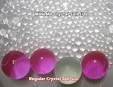 Mini Me Size (Diameter): Dry:0.2-0.5mm. Hydrated: 2-5mm -Crystal Soil; Shining and Adorable.5 Pack (Clear)