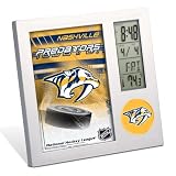 NASHVILLE PREDATORS LCD DESK CLOCK ALARM PHOTO FRAME