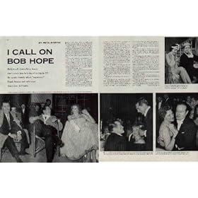 I CALL ON BOB HOPE by Pete Martin. Hollywood's fast-talking funny-man reveals how he's stayed on top in TV. He speaks frankly about "impetuous" Frank Sinatra and tells what Como owes to Crosby. ..... 1958 Saturday Evening Post Article, A5104A.