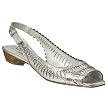 Women's Merona&reg; Maxie Chop-Out Slingback Flats - Silver Snake