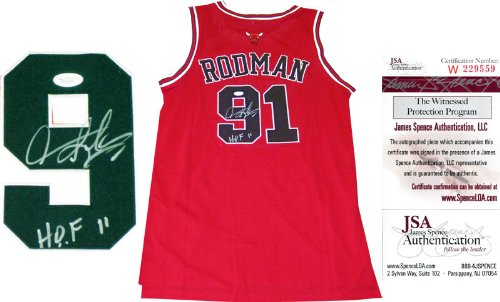 Dennis Rodman "HOF 11" Autographed Chicago Bulls Jersey