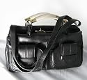 Chloe Handbags (Black) Leather Saskia Accordion Bag 8SS925-8S806