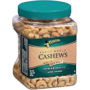 Planters Fancy Whole Cashews with Sea Salt - 33 oz