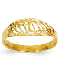 14k Filigree Baby Ring