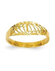 14k Yellow gold Filigree Baby Ring