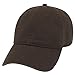 Low Profile Soft Crown Washed Cotton Twill Dat Hat Cap - DARK BROWN