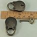 Old Vintage Antique Style Mini Padlocks Key Lock (Lot of 3)