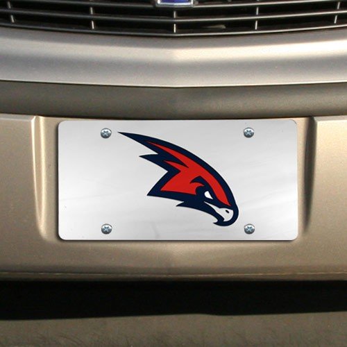 NBA Atlanta Hawks Silver Mirrored License Plate