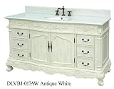 Bethany Rose (single) 57-Inch Traditional Bath Vanity In Antique White