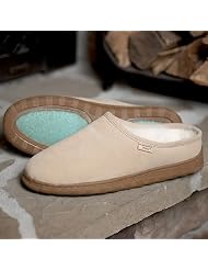 Plymouth Mocs Mens Clog Leather Slippers by Plymouth Mocs