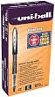 uni-ball Vision Elite Stick Micro Point Roller Ball Pens, 12 Black Ink Pens (69000)
