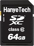 HanyeTech SDXC 64GB �N���X10(class10)������ �n�C�r�W�����^��Ή� ���s�A���o���N�i