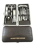 12 in 1 Premium Quality Stainless Steel,Manicure Set,Manicure Kit,Grooming Kit,Grooming set,Pedicure Set,Pedicure Kit,Manicure Tools,Nail Cleaning Set,Nail Cleaning Kit,Tools,Nail Cleaner Set,Kit