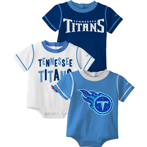 Reebok Tennessee Titans Newborn 3 Pc. Creeper Set 3-6 Months