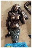Classic Decorative Mermaid Foundry Iron Towel Robe bathroom Wall Hook