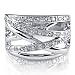 FOJO's Diamonds in Silver Designer Inspired Overlapped Ring (.25 ct. tw.)
