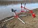 Ride On Sandbox Digger Mini Backhoe,110 lb Cat With A NO PINCH Design and Telescoping Legs for Stability
