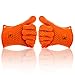 MASlife Silicone BBQ Oven Cooking Gloves- Heat Resistant - BBQ Grill- Waterproof, Camping, Indoor-Outdoor Grilling, High Temperature Work Gloves- Unisex - One Size Fit All- Orange(1 Pair)