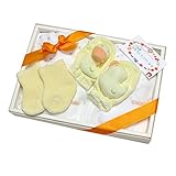 えくぼちゃん(ekubochan) 日本製 新生児肌着＆ミトン＆ソックス ギフトセット(イエロー)