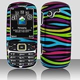 iNcido Brand Samsung Gravity 3 T479 Cell Phone Rainbow Zebra Protective Cas ....