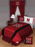 Nebraska University Cornhusker Bedskirt Queen