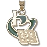 LogoArt Dale Earnhardt, Jr. AMP Energy 10K I Heart Pendant