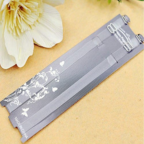 Clear Invisible Bra Shoulder Straps Replacement Metal Hooks (Regular -10mm)