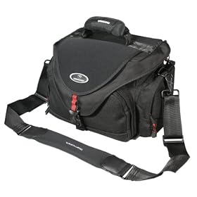 Vanguard Oregon 14 Digital Camera Shoulder Bag Black with Red Trim by Vanguard
