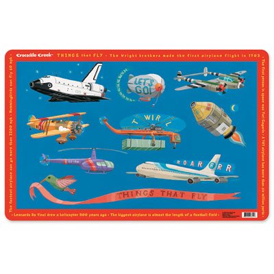 Buy Crocodile Creek Placemat Things That Fly – Size 11″x17″